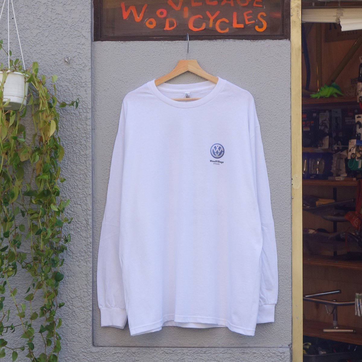 WAGEN LOGO L/S TEE WHITE