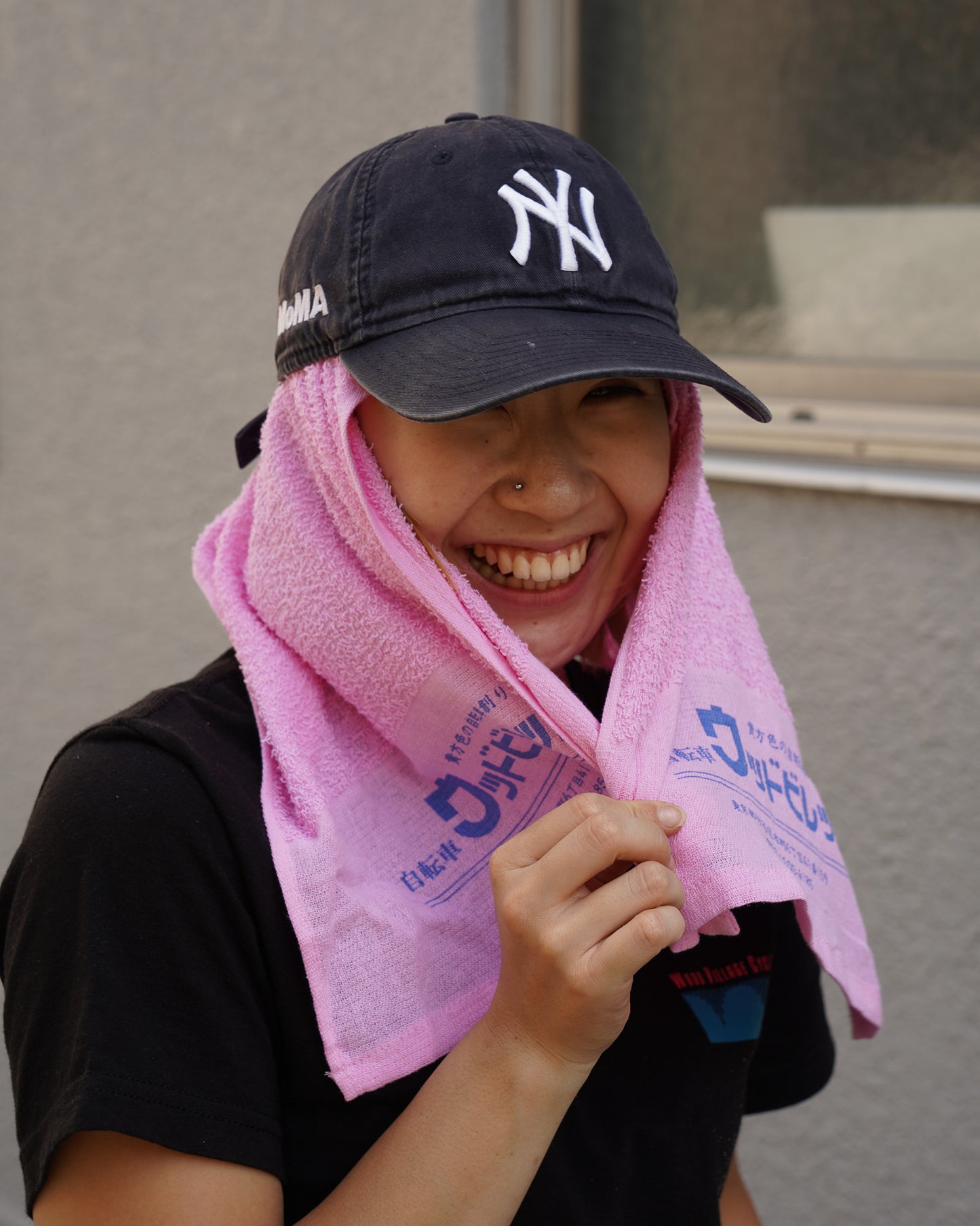 WOOD VILLAGE CYCLES 粗品タオル GREEN